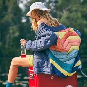 NEW Free People Movement Midnight Moon Puffer Bomber Jacket Size Medium